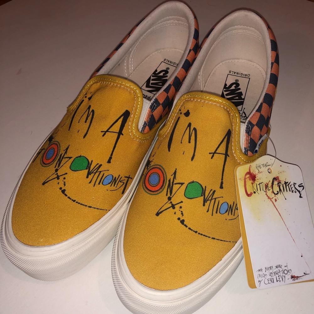 Vans X Ralph Steadman Gonzovationist Slip on Sz 10